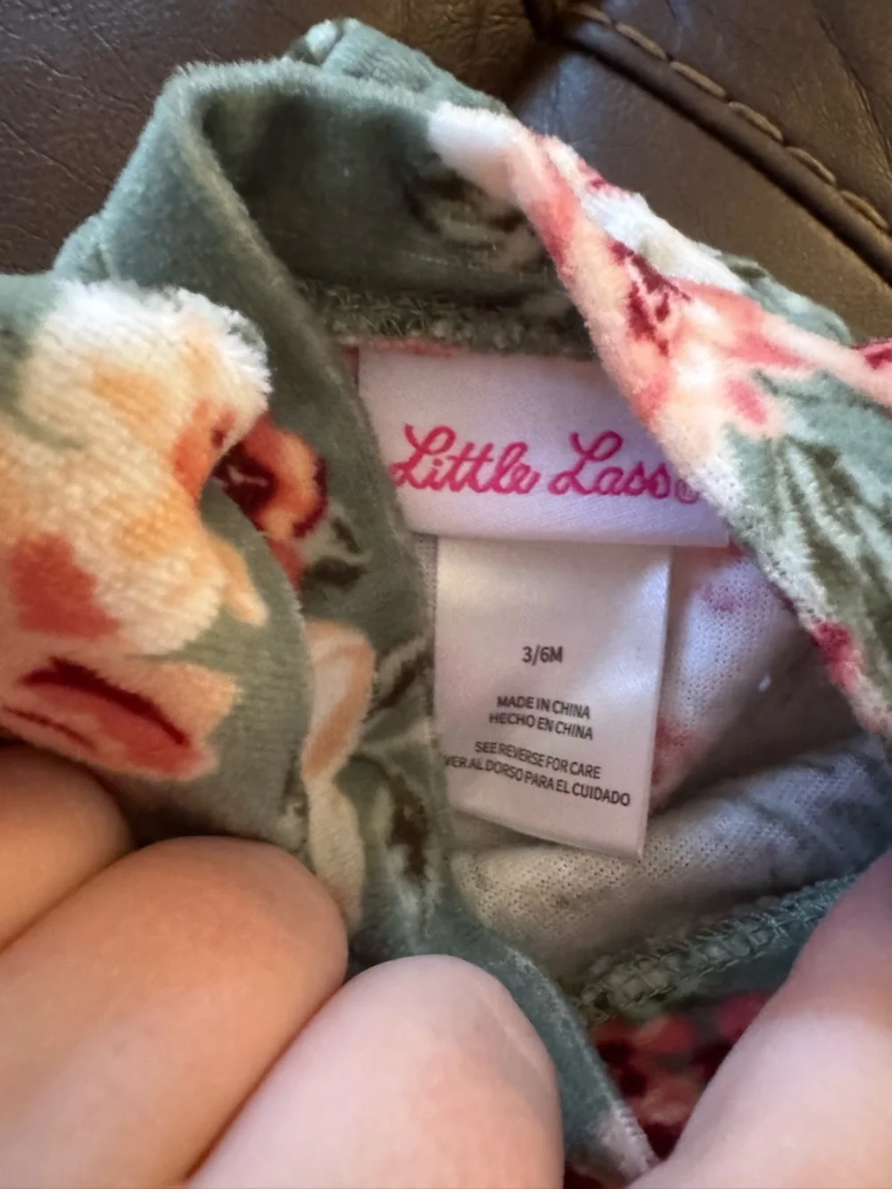 Kids Floral Green jogger Set - Cozy Two-Piece - Picture 2 of 2